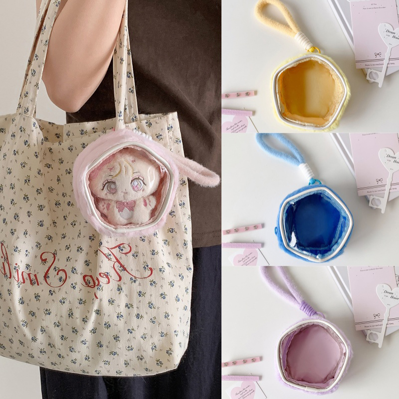 Women Bags Mini - 귀여운 캔디 컬러 플러시 동전 지갑