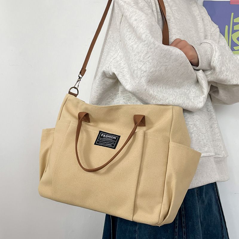 Women'S Bags Cross Body - 여성용 대형 캔버스 토트백, 미니멀리스트 워크백