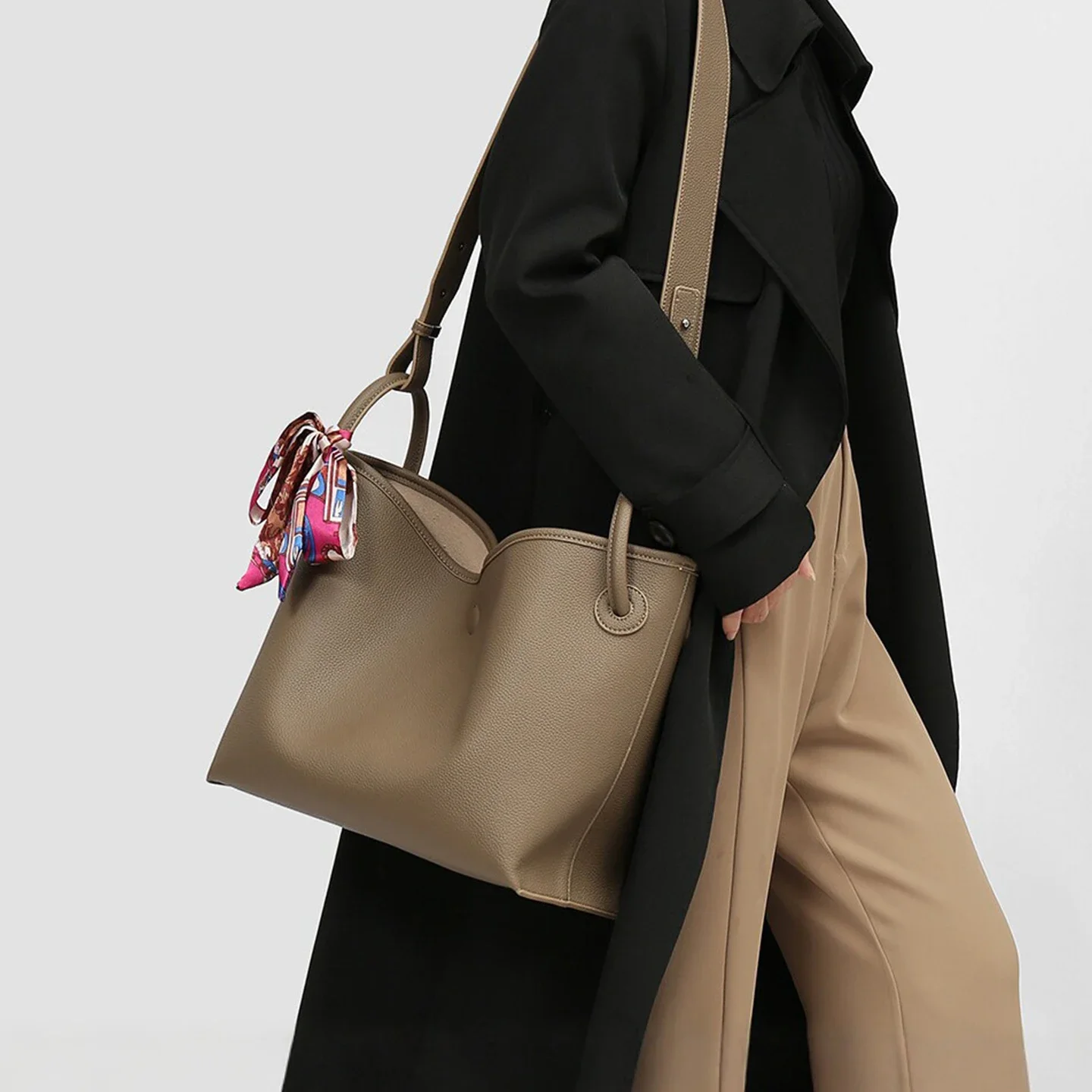Women Bags Crossbody - 라이트 럭셔리 고급 여성용 토트백 PU