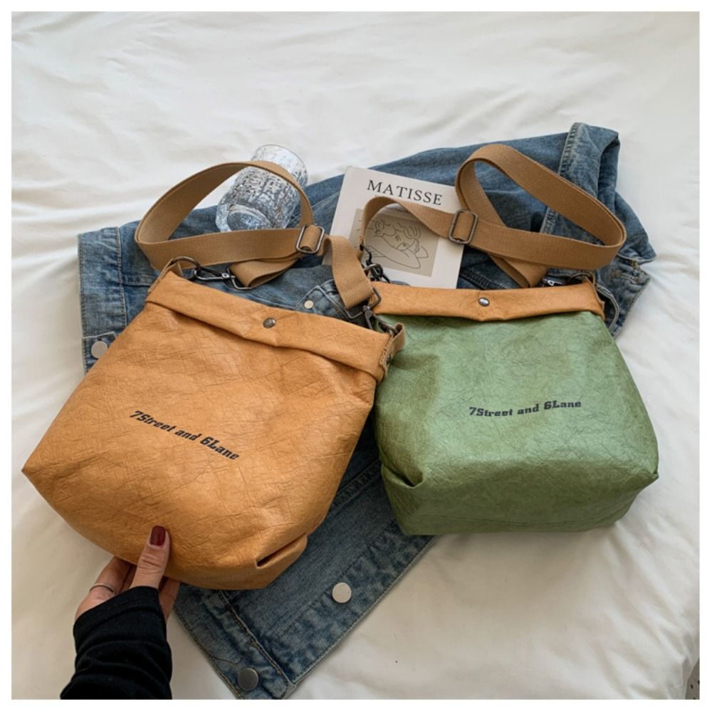 Women'S Bags Cross Body - 여성용 크래프트 페이퍼 크로스 바디 백,