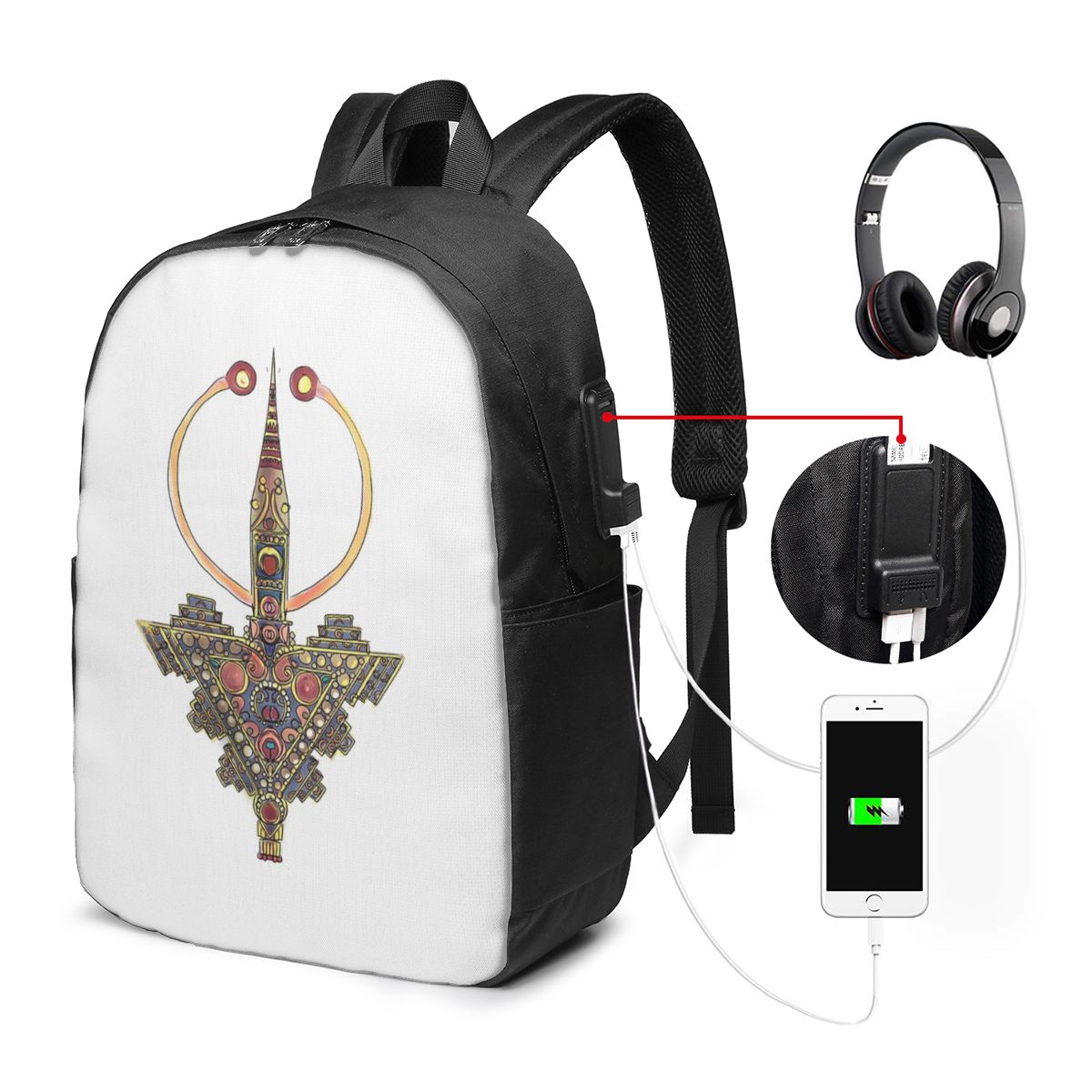 Women Bags College - Kabyle Jewelry Amazigh Morocco배낭 여행 노트북