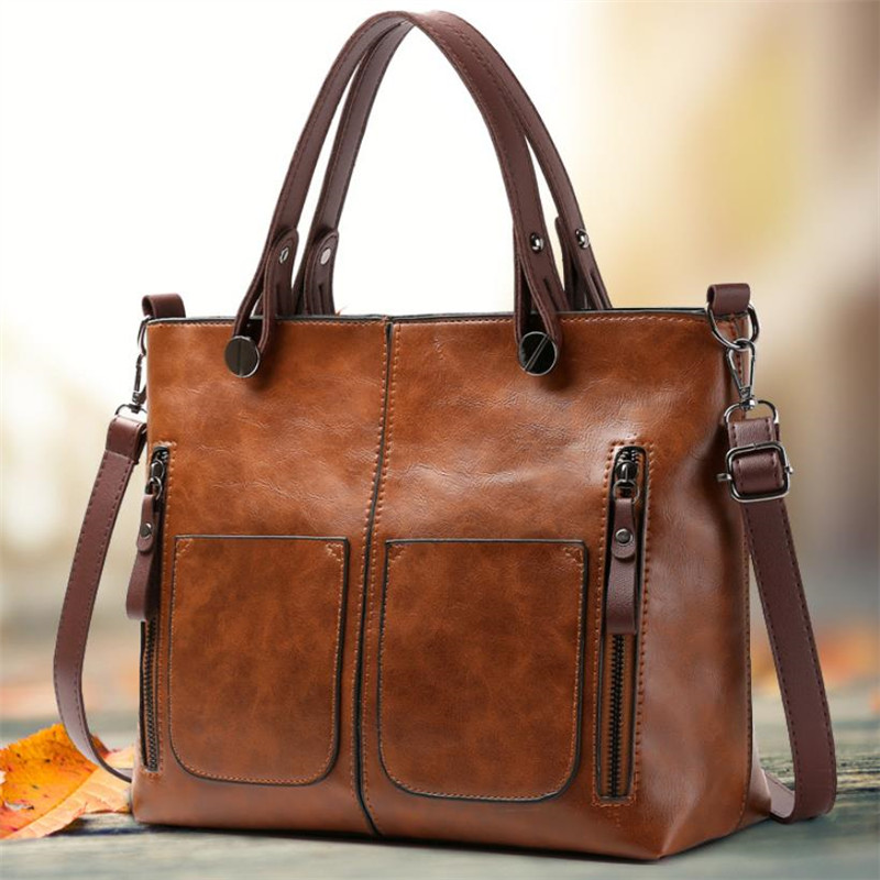 Women'S Bags Cross Body - 더블 포켓, 대용량, 빈티지 여성용 토트