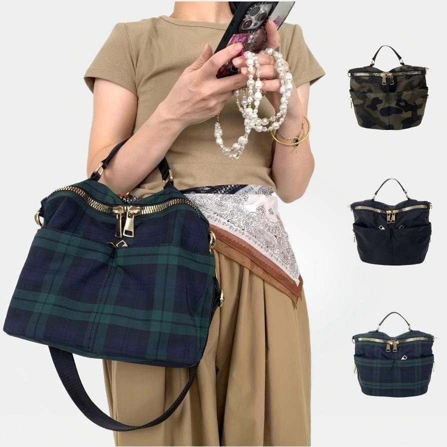 Women Bags Polene - 여성용 패셔너블 캐주얼 대용량 숄더백, 레트로
