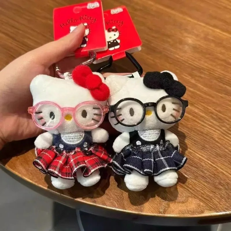 귀여운 안경 쓴 헬로키티 가방 참 키체인 여성 소녀용  - Women Bags Wholesale 리뷰 및 가격