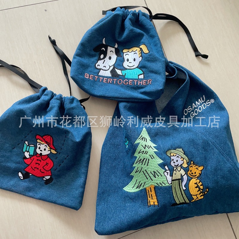 핫 OSAMU GOODS 시리즈 패션 자수 핸드백 만화 - Women Bags Gift 리뷰 및 가격
