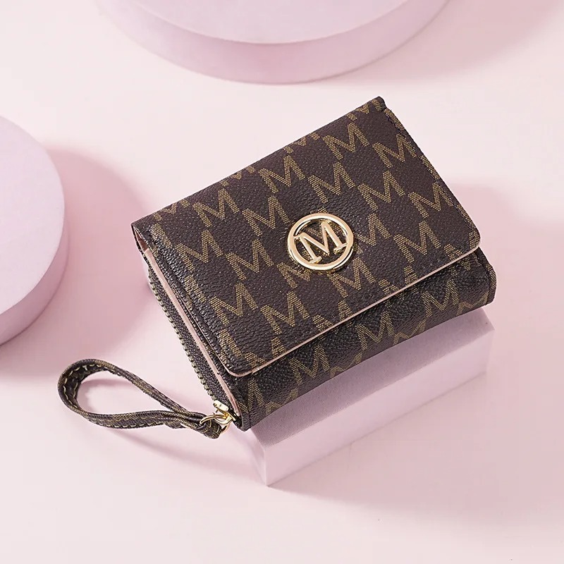 레터 패턴의 3단 지퍼 지갑, 스타일리시한 멀티 컬러  - Women'S Bags Everyday 리뷰 및 가격