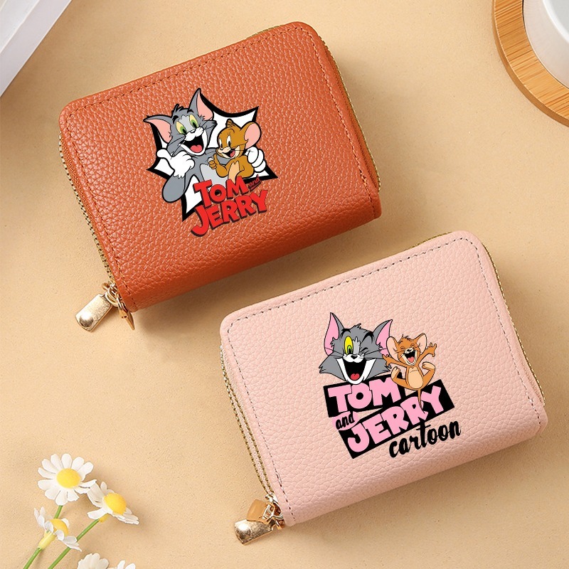 톰과 제리 귀여운 카드 홀더 지갑 만화 애니메이션 무늬 - Women'S Xl Bags 리뷰 및 가격