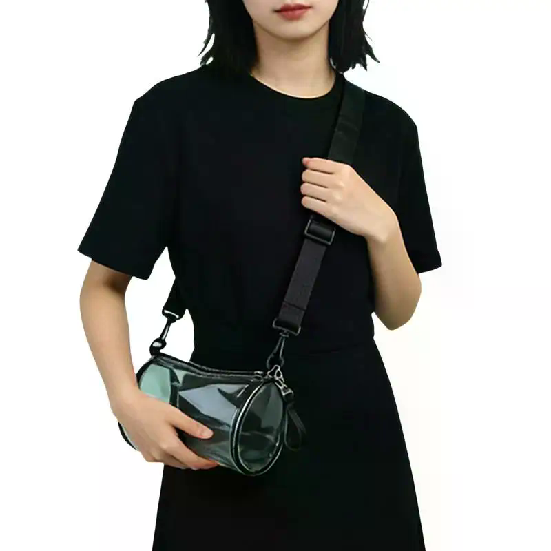 세련된 투명 레이저 크로스백 여성용 원통형 미니 숄더백 - Women Bags Crossbody 리뷰 및 가격