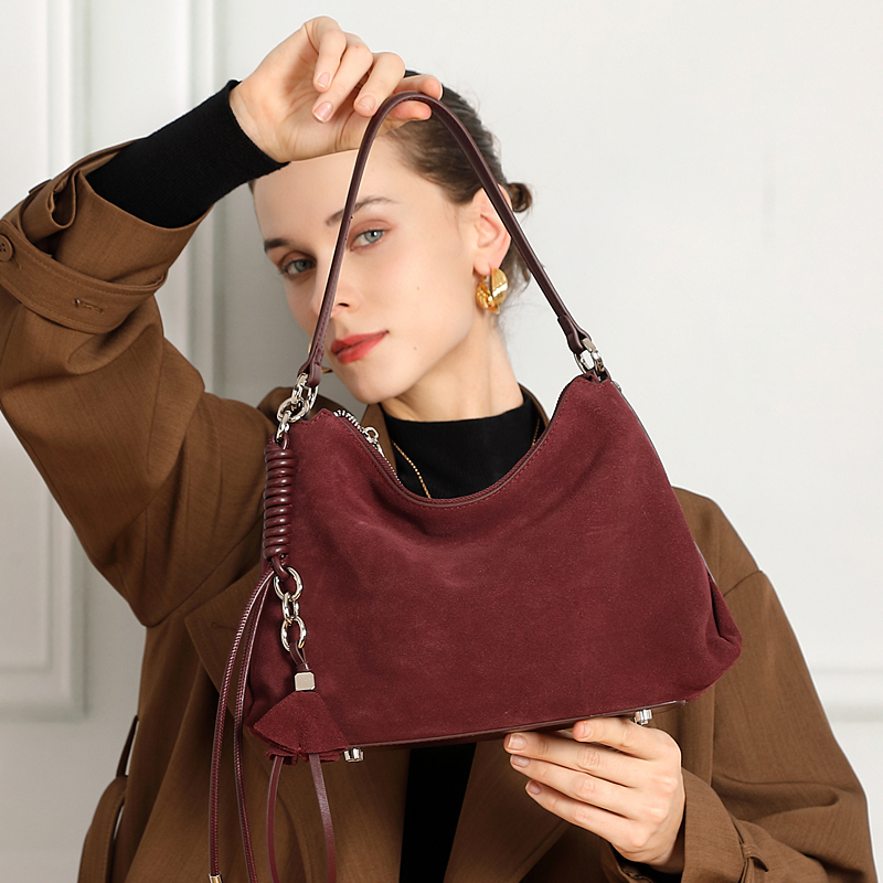 HIFASHION 트렌디한 스웨이드 가죽 호보 언더암  - Women'S Bags Cross Body 리뷰 및 가격