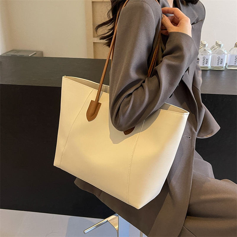 지퍼 토트백 솔리드 여성 가방, PU 핸드백 재봉실 숄 - Women Bags On Sale 리뷰 및 가격