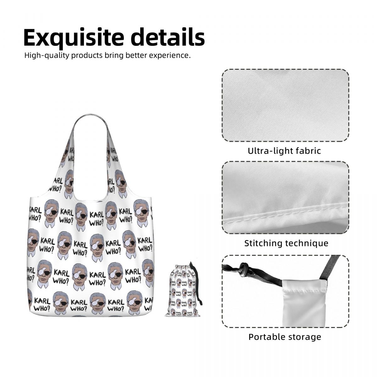 Karl Who 쇼핑 토트백 캔버스 대용량 숄더백 여성 - Women'S Karl Bags 리뷰 및 가격
