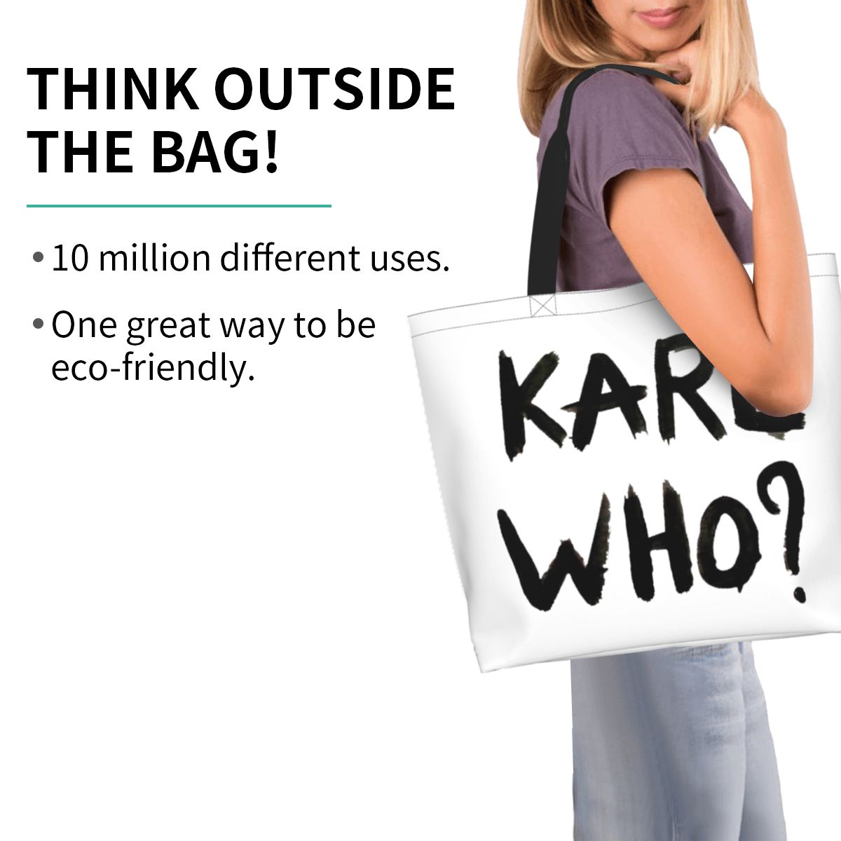 맞춤형 Karl Who 식료품 쇼핑 토트백, 여성 패션 - Women'S Karl Bags 리뷰 및 가격