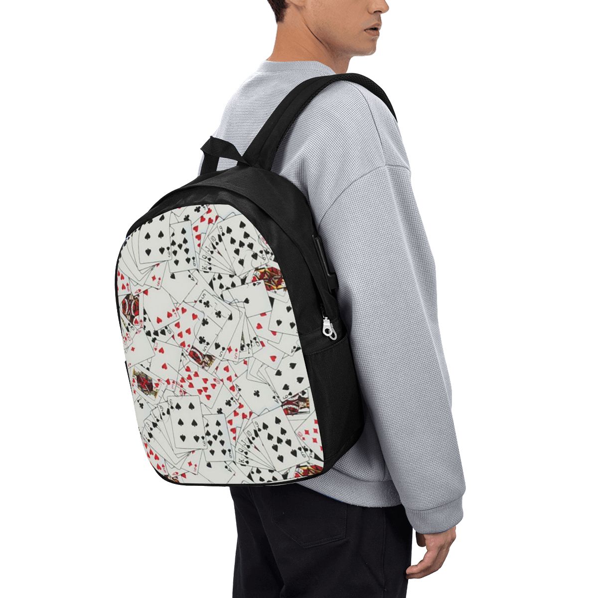 플레잉 카드 포커 프린트 배낭 여행 노트북 가방 컴퓨터 - Women Bags For College 리뷰 및 가격