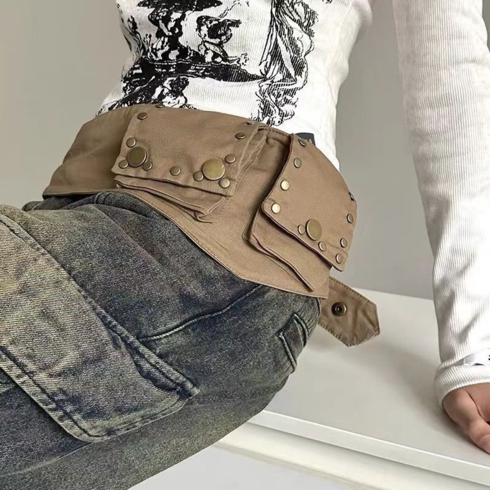 허리 가방 합금 그런지 벨트 코튼 빈티지 웨이스트밴드  - Women'S Bum Bags 리뷰 및 가격