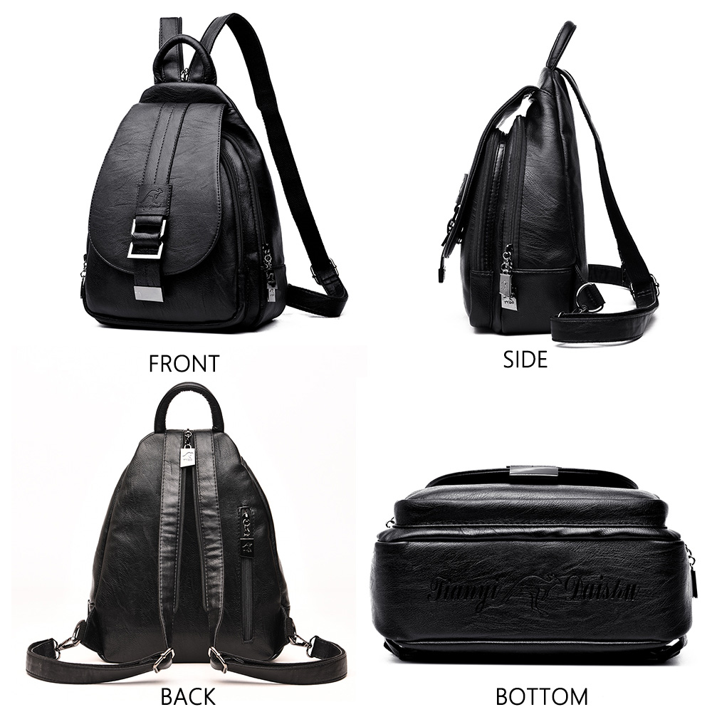 디자이너 여성용 가죽 백팩, 십대 소녀용 학교 가방,  - Women'S Bags Everyday 리뷰 및 가격