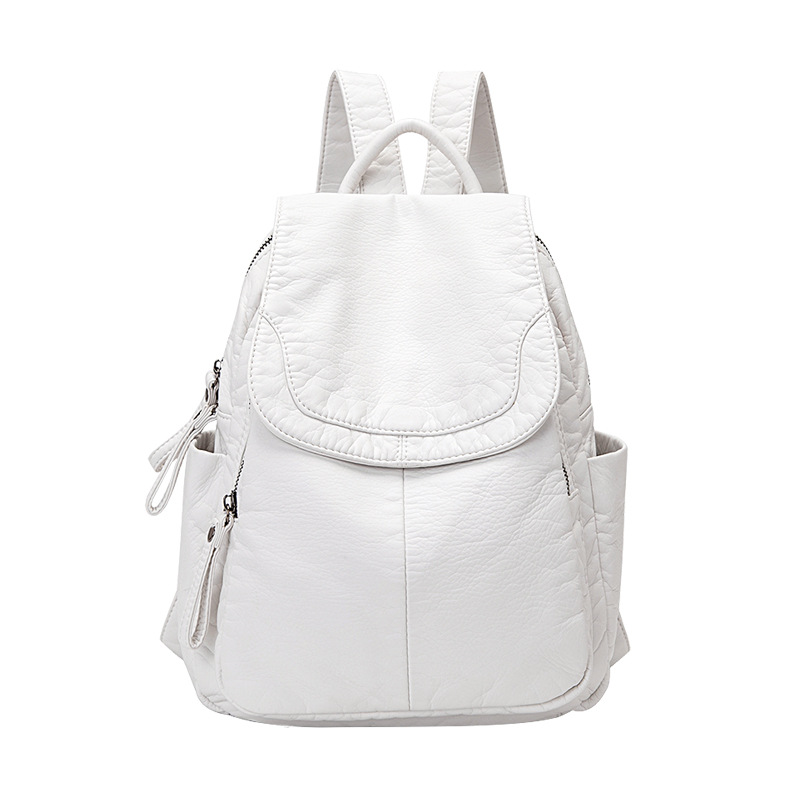 여성용 배낭 화이트 워싱 가죽 배낭, 십대 소녀용 소형 - Women'S Bags Everyday 리뷰 및 가격