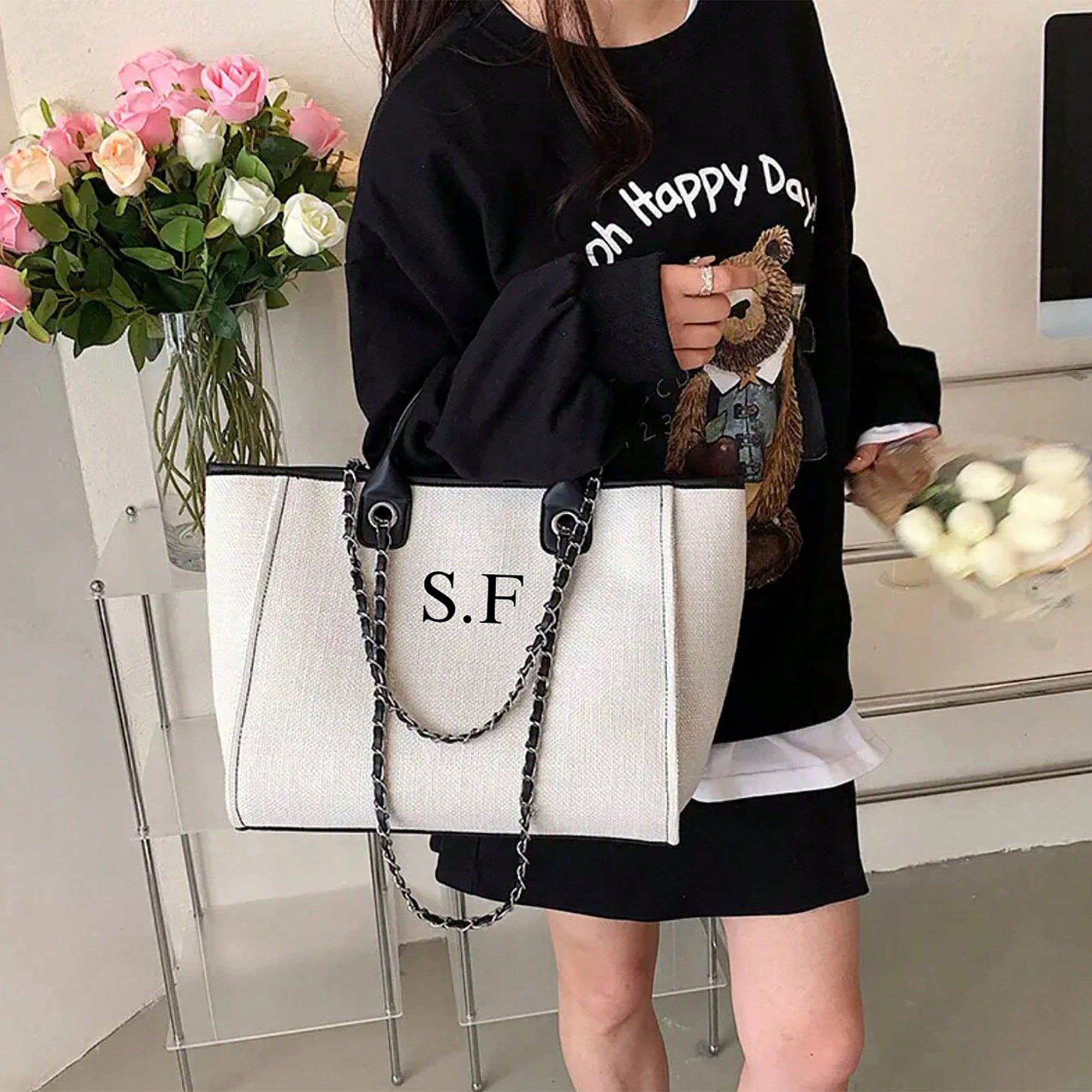 맞춤형 대용량 한국 여성 체인 토트백, 디자이너 크로스 - Women'S Bags Cross Body 리뷰 및 가격