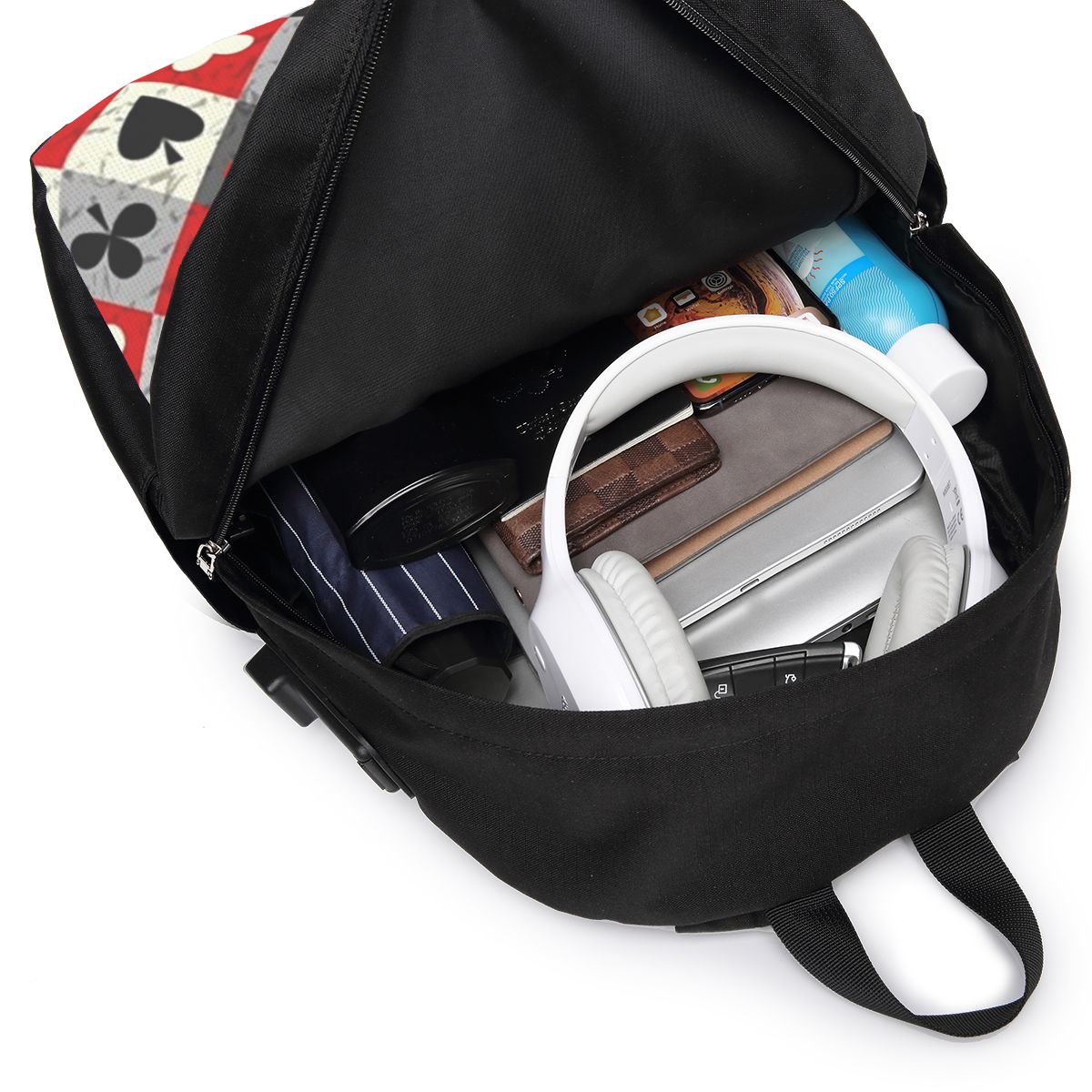 플레잉 카드 포커 프린트 배낭 여행 노트북 가방 컴퓨터 - Women Bags For College 리뷰 및 가격