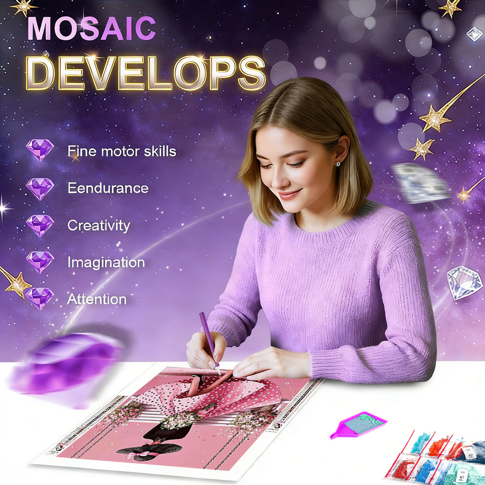 HUACAN 다이아몬드 아트 페인팅 여성 초상화 다이아 - Women Bags Pictures 리뷰 및 가격