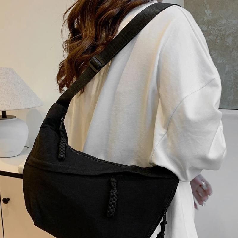 버건디 나일론 크레센트 크로스바디 백 조절 가능한 스트 - Women'S Bags Travel 리뷰 및 가격