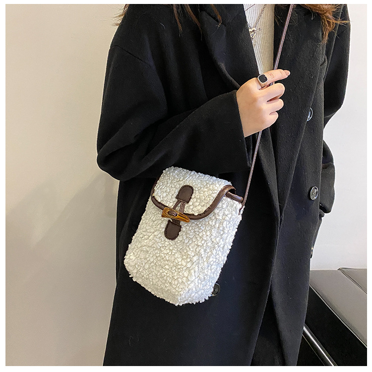 패션 겨울 양털 핸드폰 가방 달콤하고 사랑스러운 휴대용 - Women'S Bags Cross Body 리뷰 및 가격