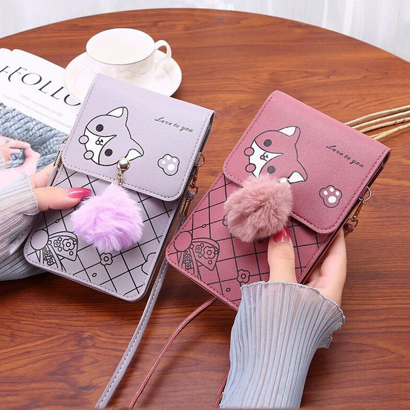 여성을 위한 귀여운 만화 패턴 터치스크린 전화 가방 - - Women Bags Crossbody 리뷰 및 가격