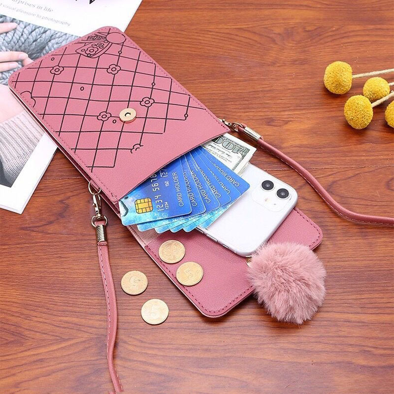 여성을 위한 귀여운 만화 패턴 터치스크린 전화 가방 - - Women Bags Crossbody 리뷰 및 가격