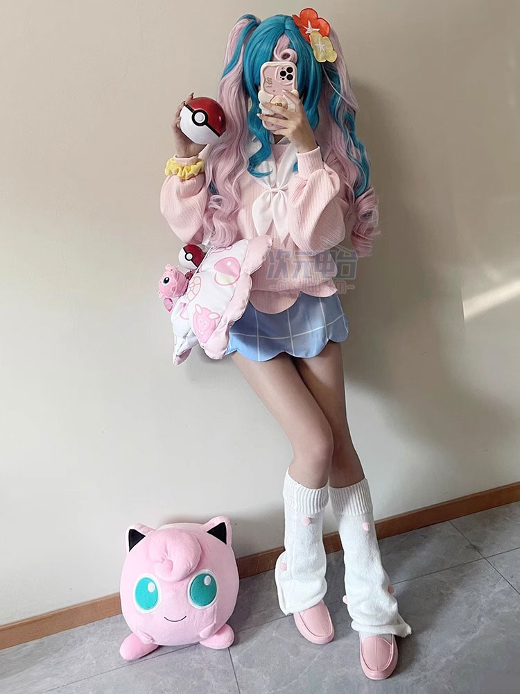Jigglypuff 코스프레 코스튬 여성 귀여운 핑크  - Women Bags Pictures 리뷰 및 가격