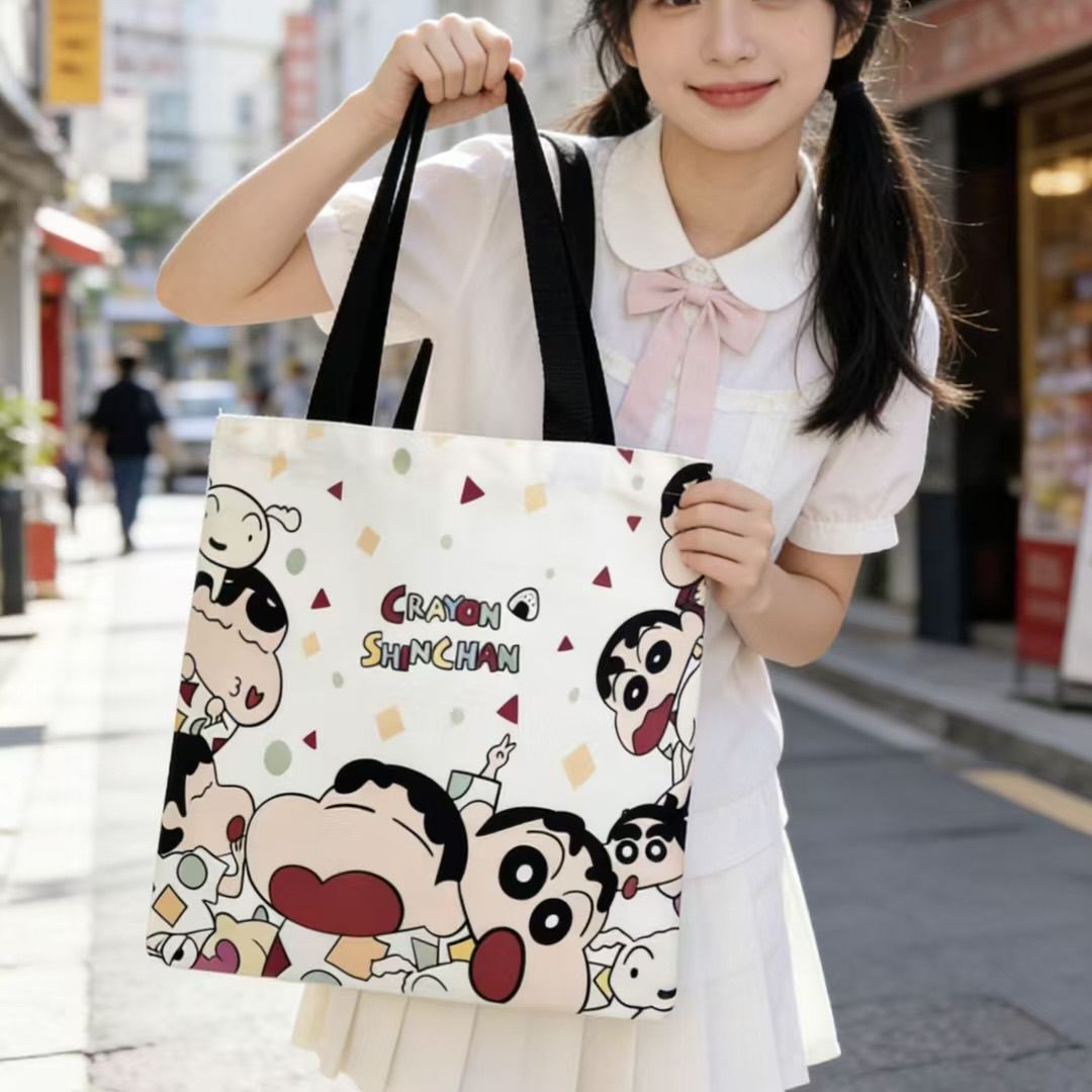 2026 새로운 크레용 신짱 캔버스 토트 백 대용량 여 - Women'S Xl Bags 리뷰 및 가격
