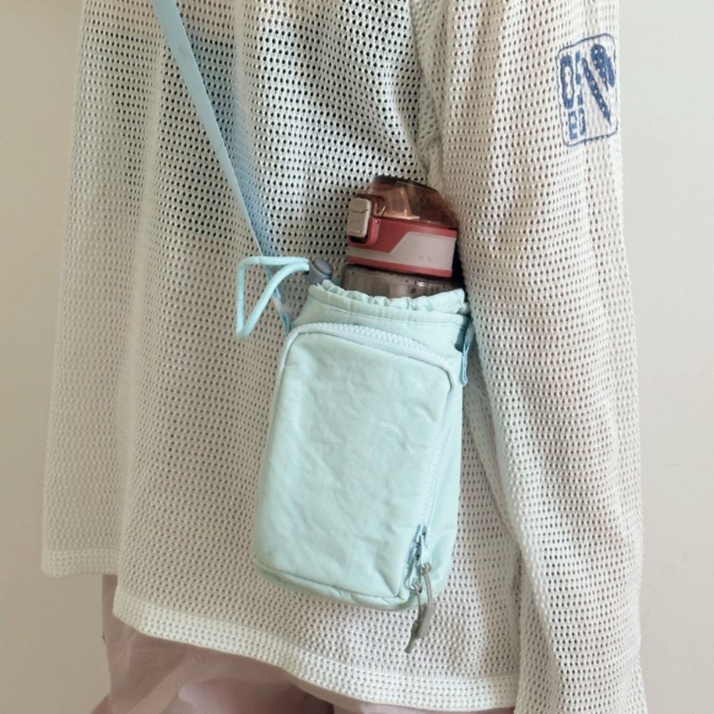 캐주얼 한국 스타일 드로스트링 가방 물병 홀더 지갑 물 - Women'S Bags Cross Body 리뷰 및 가격