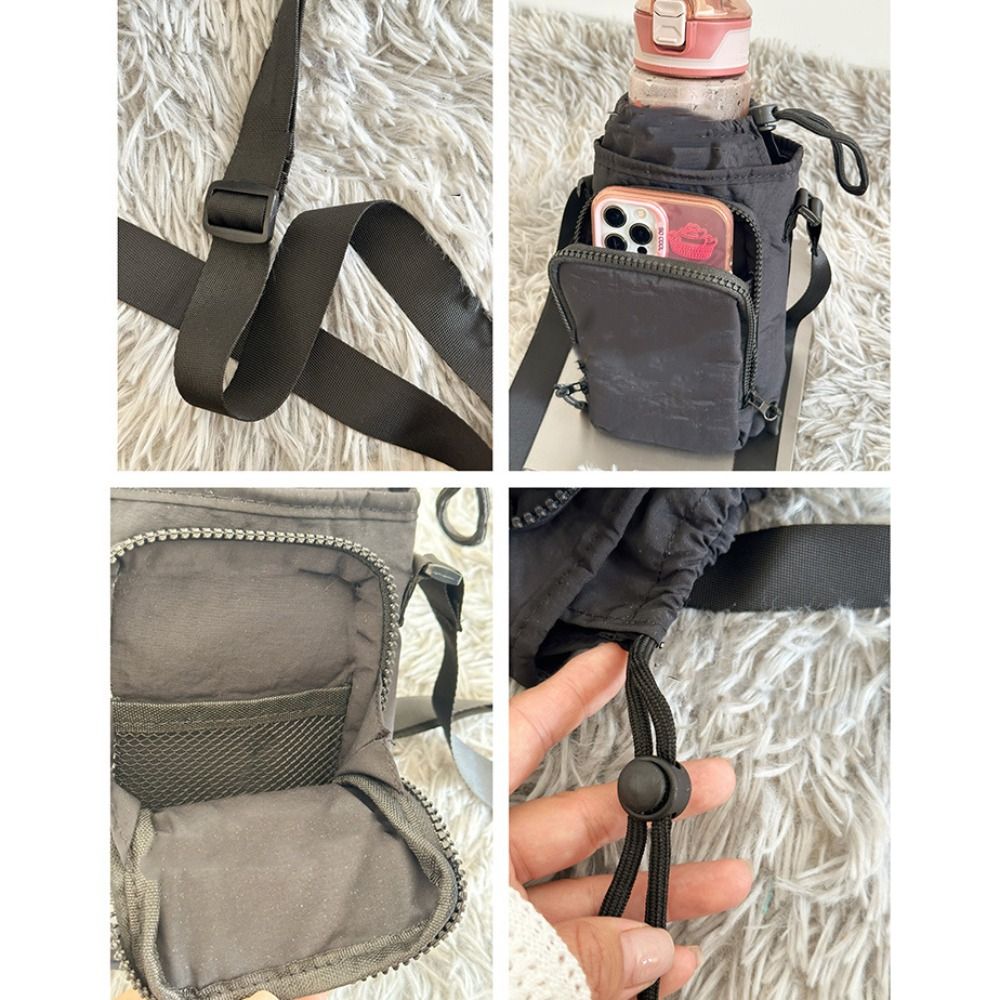 캐주얼 한국 스타일 드로스트링 가방 물병 홀더 지갑 물 - Women'S Bags Cross Body 리뷰 및 가격