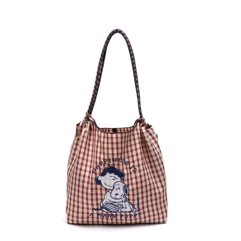 스누피 공동 브랜드 자수 나일론 토트 대용량 여성 숄더 - Women Bags Wholesale 리뷰 및 가격