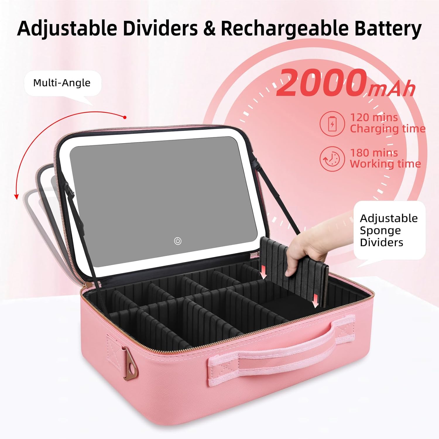 대용량 메이크업 가방 15''X11'' LED 거울 3 - Women'S Xl Bags 리뷰 및 가격